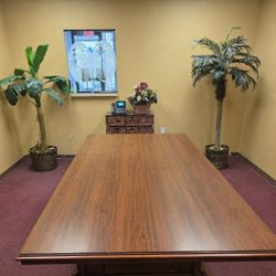 Large Solid Wood Conference Table