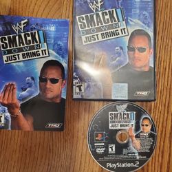 WWF Smackdown Just Bring It PlayStation 2 PS2 CIB  video game