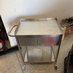 VEVOR Medical Cart, 2-Layer Stainless Steel Cart