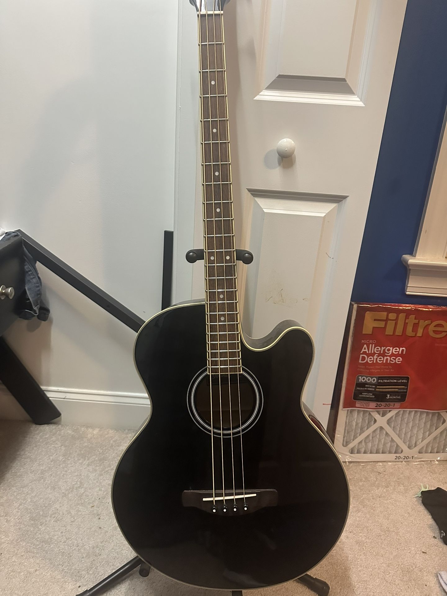 Ibanez aeb5e acoustic-electric bass guitar black