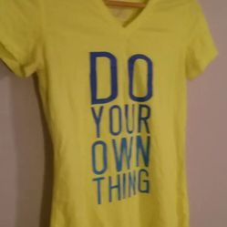 2,- DANSKIN V-NECK TEES'..... CHECK OUT MY PAGE FOR MORE ITEMS