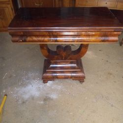 Antique Swivel Game Table