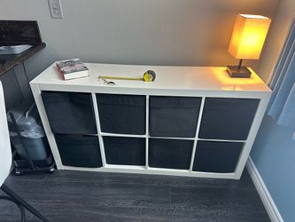 IKEA 8 drawer white shelf