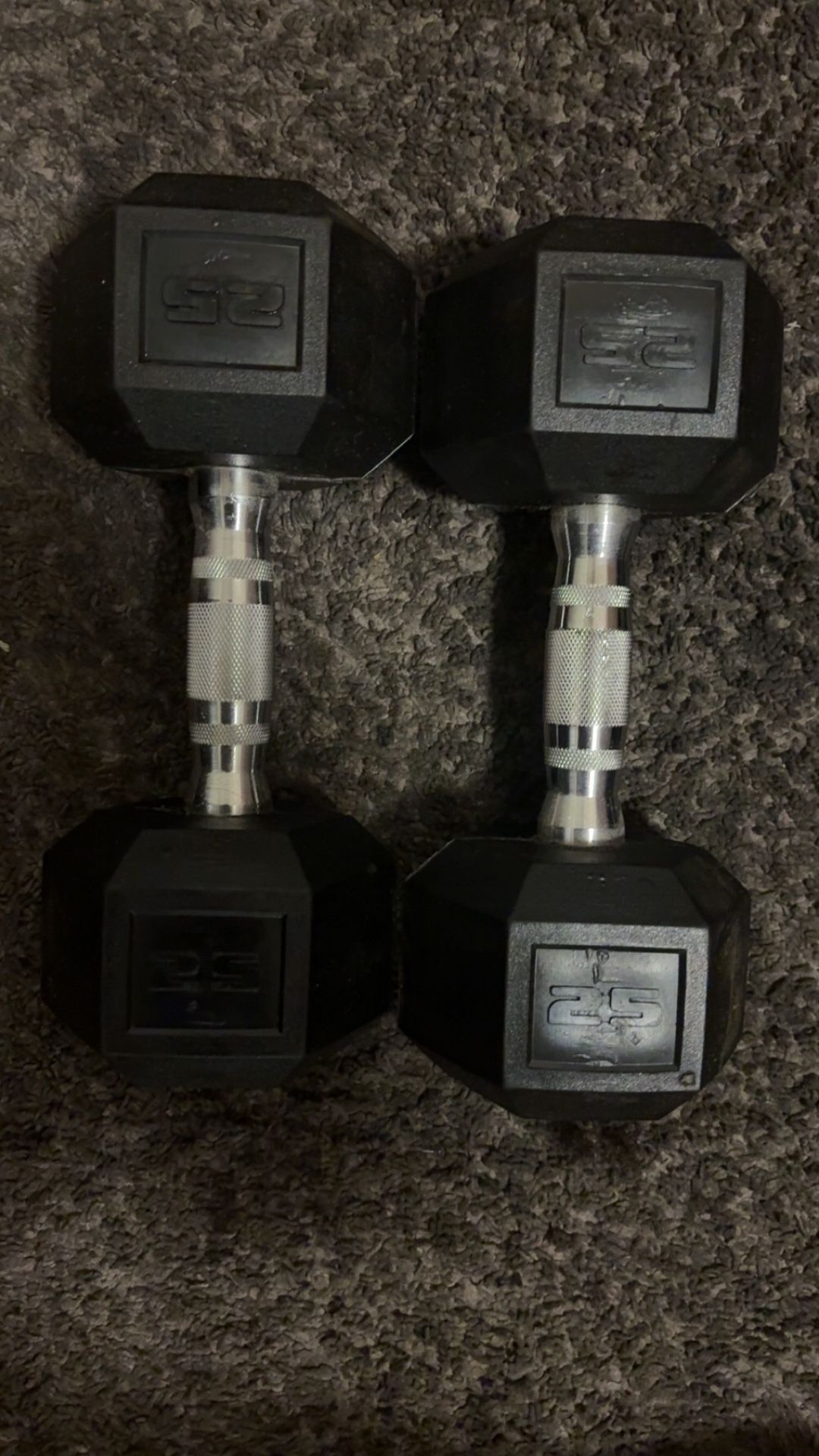 25 Lbs Dumbbells Set 
