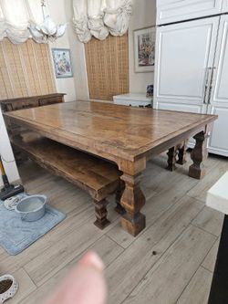 Custom one of a kind huge 9’x5’ dining table