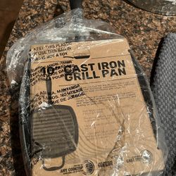 10”” Cast Iron Grill Pan