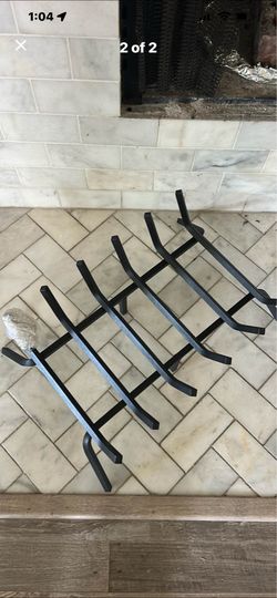 Fireplace iron grate
