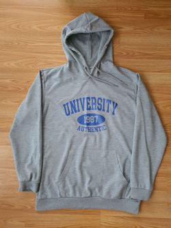 Grey "University 1987" Graphic Pullover Hoodie (Size 2XL fits more like an XL)