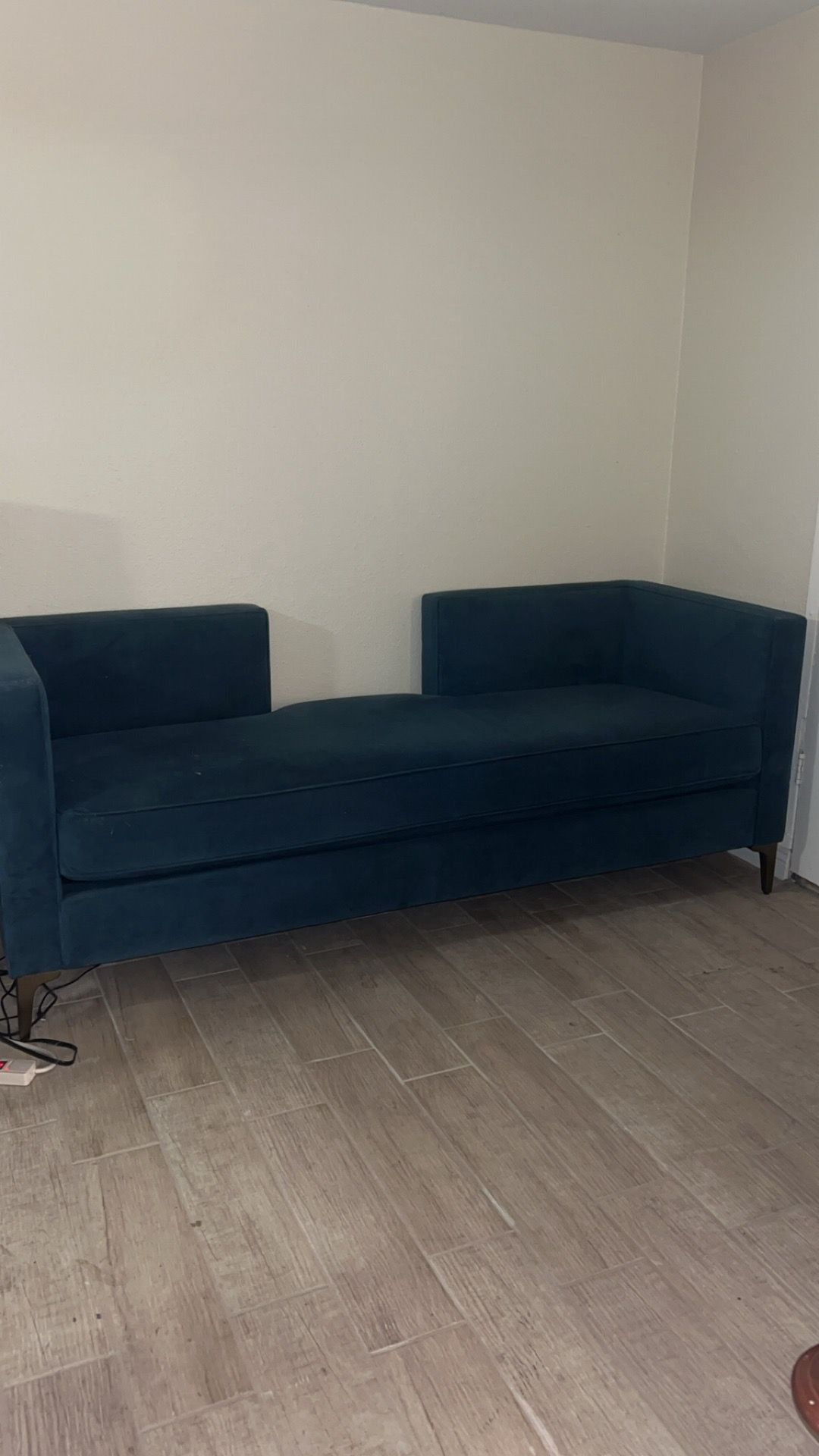 Large Blue Bachelor Couch Sofa