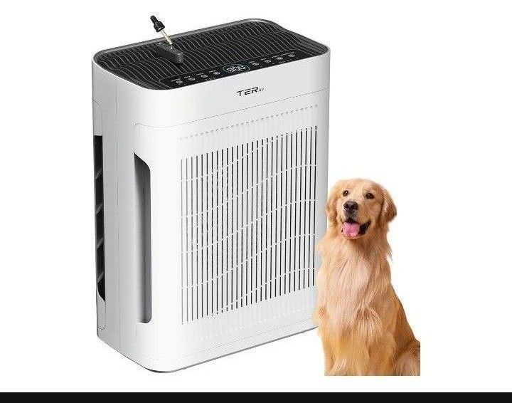 Air Purifier for Home Large Room Bedroom Up to 3000 Sq Ft with Washable Filters, H13 Hepa Double-Sided Air Filter Purifier PM 2.5 Sensor, Air Cleaner