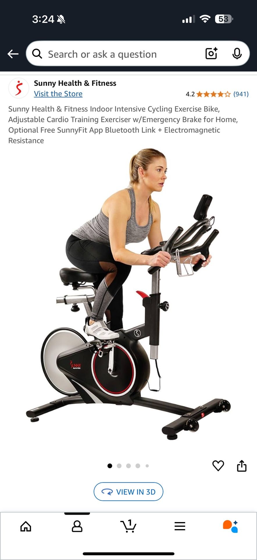 stationary exercise bike