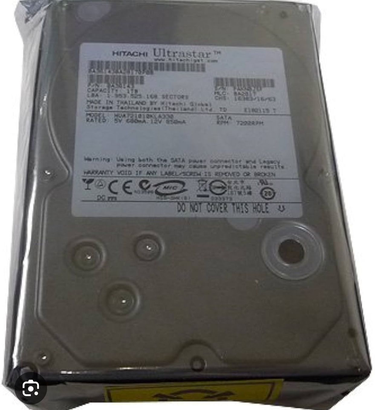 Hitachi Ultrastar HUA721010KLA330 1TB 32MB Cache 7200RPM SATA 3.0Gb/s 3.5” Hard Drive – New