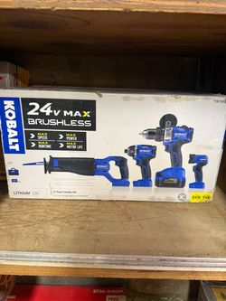 Kobalt 24V MAX Brushless 4-Tool Combo Kit (#0672827)