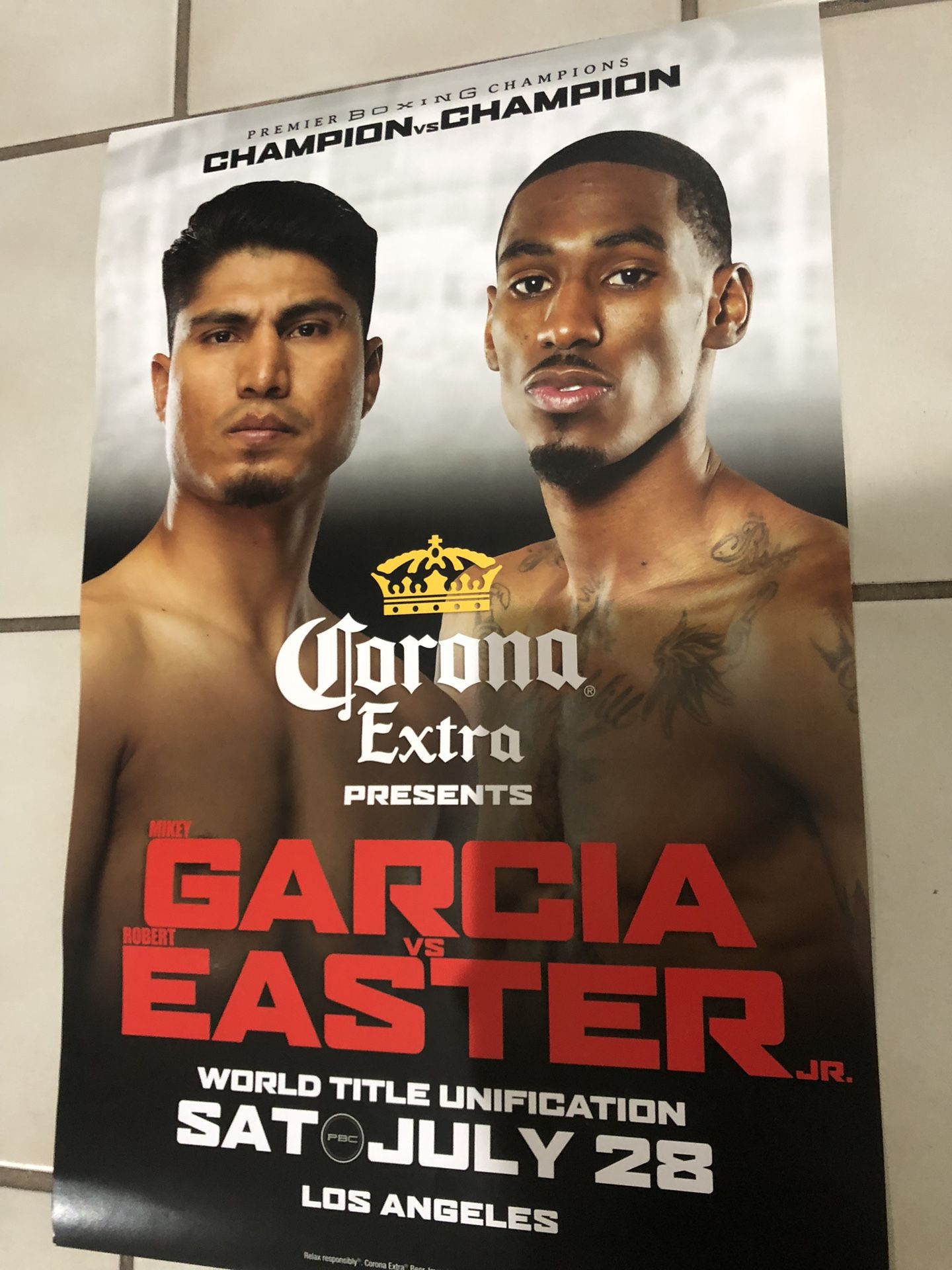 Mikey Garcia Vs Easter Boxing Fight Poster