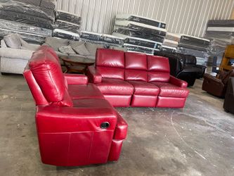 Leather sofa set reclining manual 🦖
