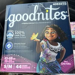 Good Nites Diapers Girls Size Small 