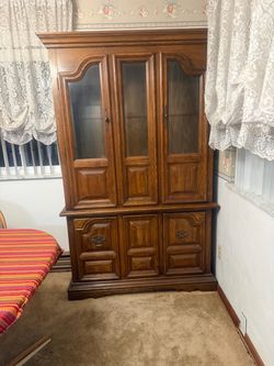 78.5H x 48W x 15 China Cabinet/Curio Cabinet Hutch
