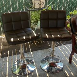 Set Of 2 Bar Stool Chairs 