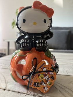Hello Kitty Skeleton Halloween Costume Candle Holder