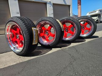 Wheels 17x9 5 lugs new rims and tires