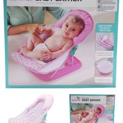 Summer Pink Baby Bather Folding Bath Sling