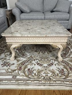 Coffee Table And Matching End Table- Ornate