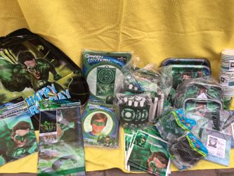 Green lantern party supplies