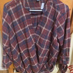 Womens Flannel Top