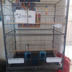 New Parrot Cage $200 With All Everything