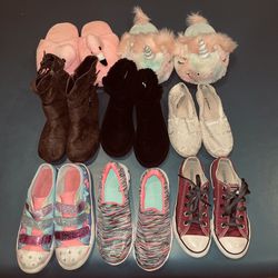 8 Pairs Girls Size 13 Shoes