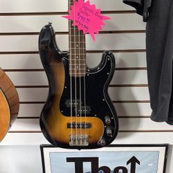 Squier Precision Bass Guitar Sunburst With Gig Bag