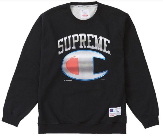 Supreme®/Champion® Chrome Crewneck Dark Teal Size Medium