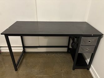 Computer Desk with Drawers & Headphone Hook - 55 Inch