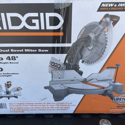 Ridgid 15 Amp Corded 12 in. Dual Bevel Miter Saw with LED Cutline Indicator