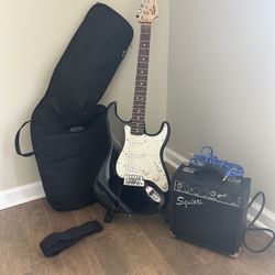 FENDER STRATOCASTER SQUIER PACKAGE 