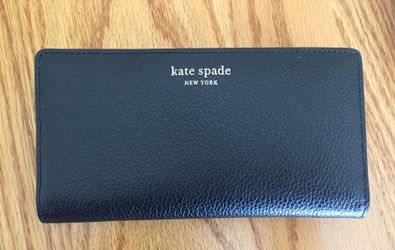 Kate spade large bifold black wallet