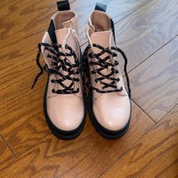 Wonder Nation Girls Combat Boots 