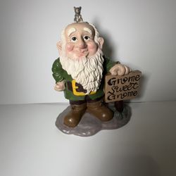 Garden Gnome Figurine Gnome Sweet Gnome Resin Statue Home Decor