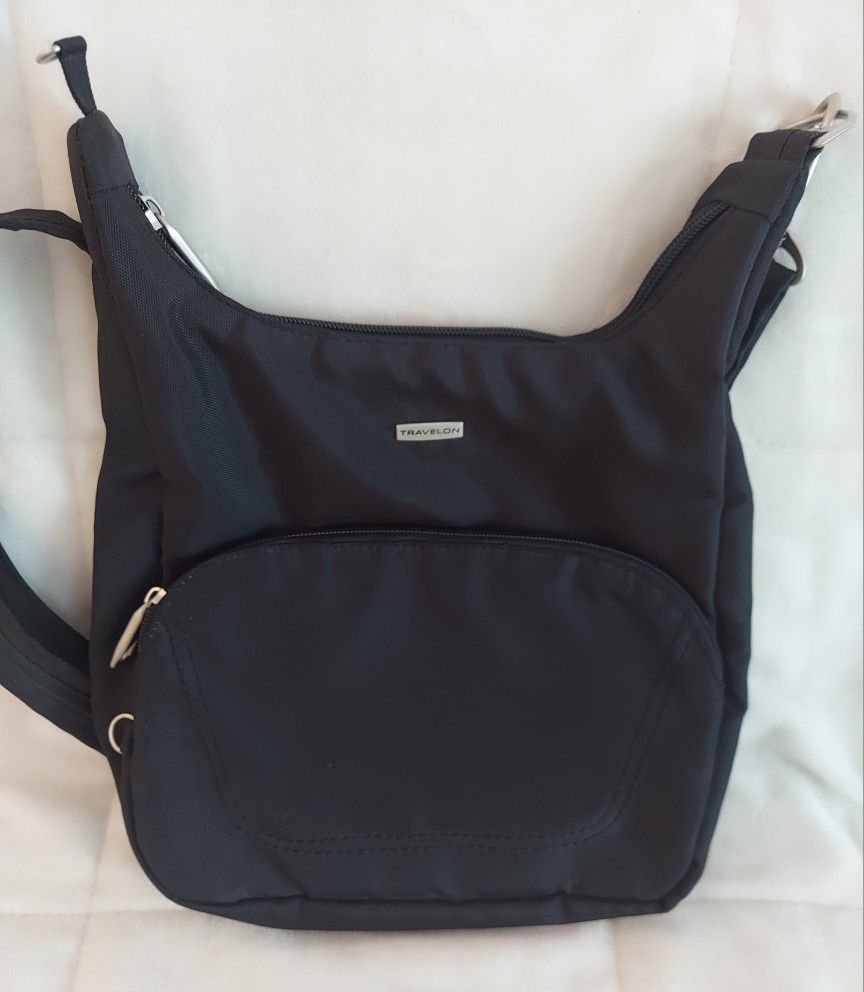 Travelon Black Messenger Bag