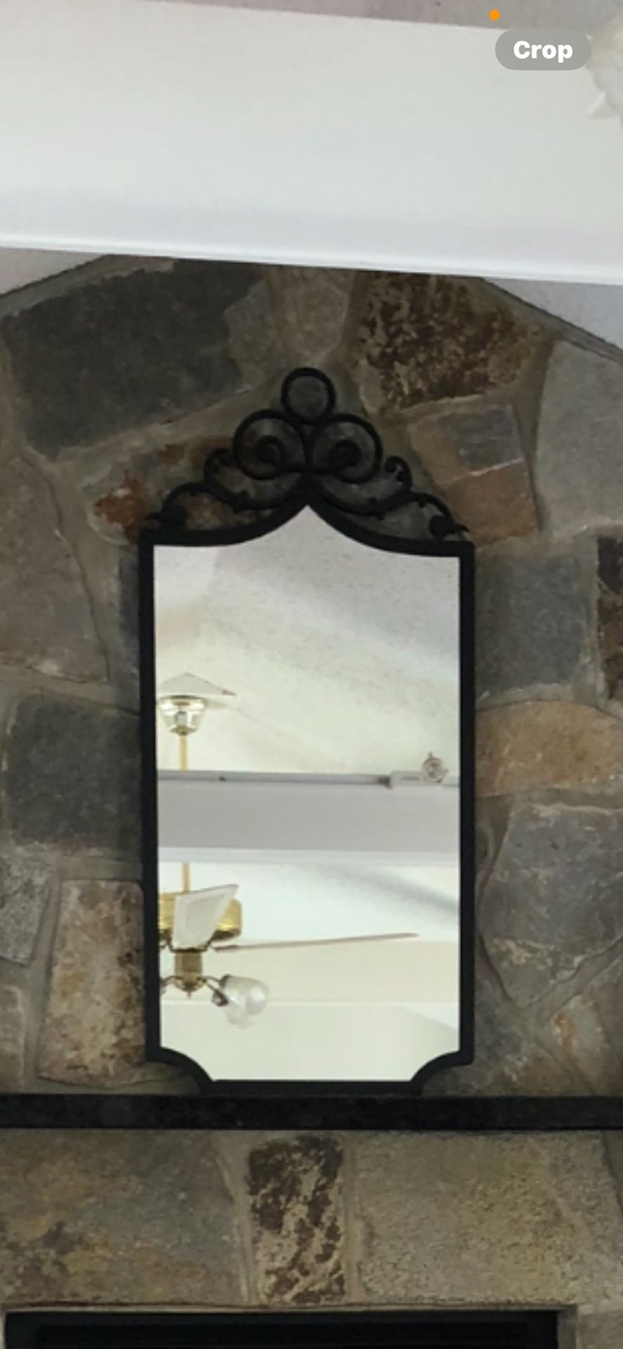Wrought Iron Scroll Custom Mirror
