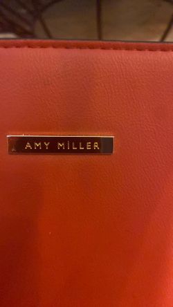 Amy Miller NWT Red Structured Tote Bag Faux purse