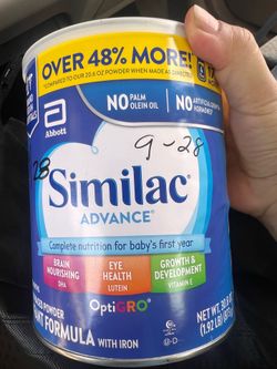 Similac Advance Infant Formula Powder 30.8 oz, retail $42