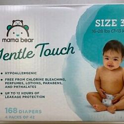 Mamma Bear Gentle Touch Diapers    Size 3