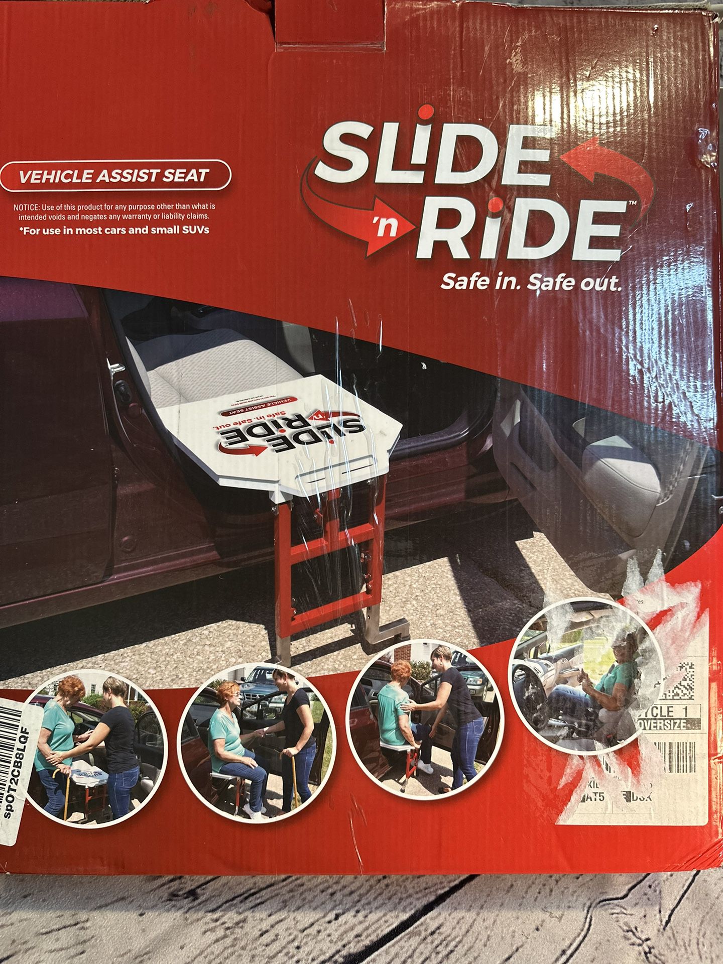 SLIDE 'n RIDE Vehicle Assist Transfer Seat/Board/Device 500lb. Rated-Adjustable, Safe, Compact - Important: Measure Your Vehicle Before Purchase
