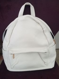White backpack