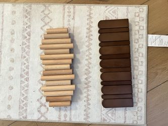 Wooden wall coat hangers