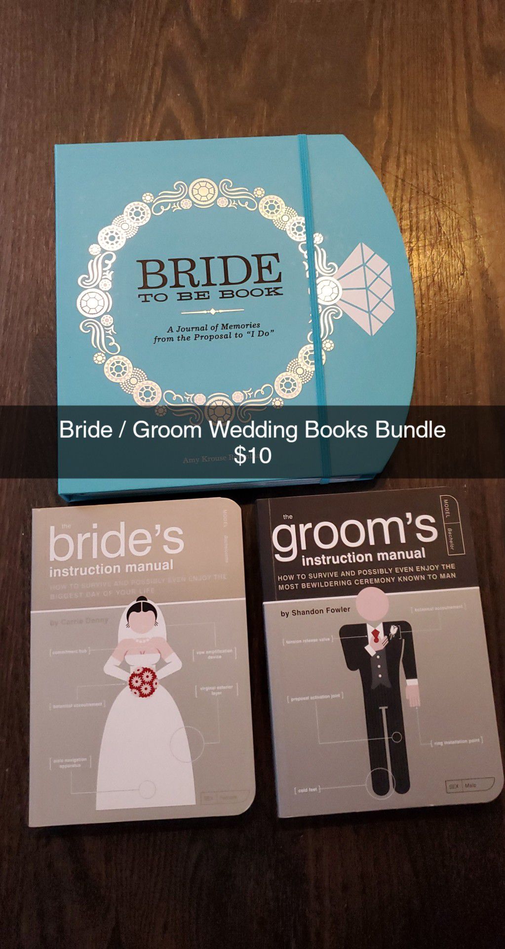 New. Bride /Groom Wedding Books and Planner - Naperville Pick up Only