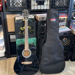 Black Maestro By Gibson Dreadnaught Acoustic 6-String Guitar