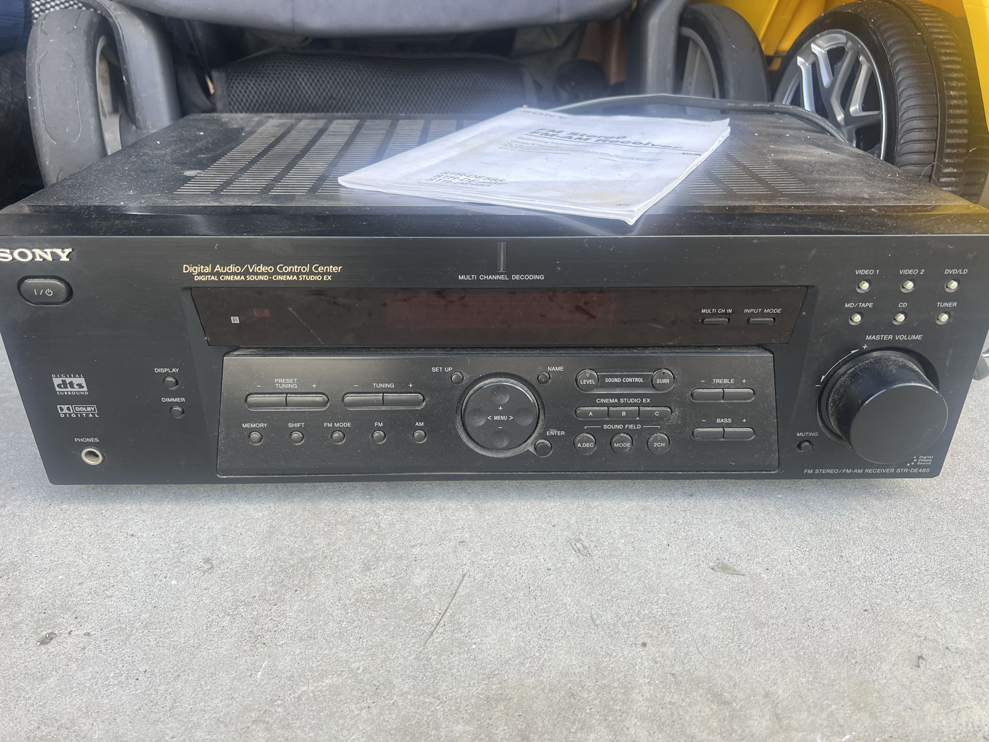 Sony receiver With Manual