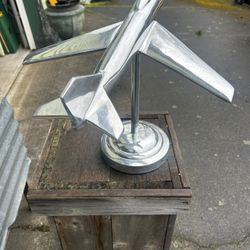 Polished aluminum Boeing 747 jet on a stand in great shape. Would make a great desk piece or for the man cave.   $80, cash for Venmo, meet in person s